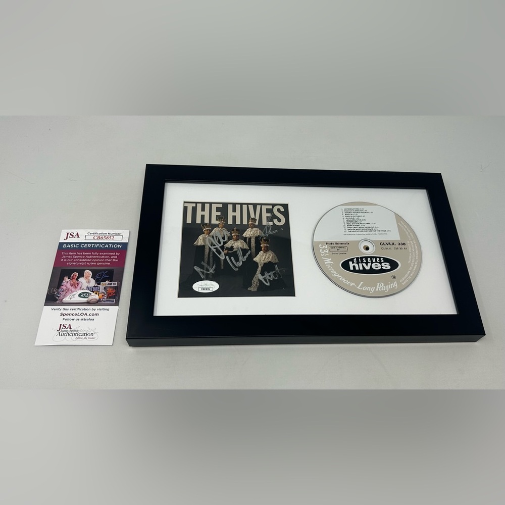 The Hives signed Forever The Hives CD Cover Framed‎ JSA COA